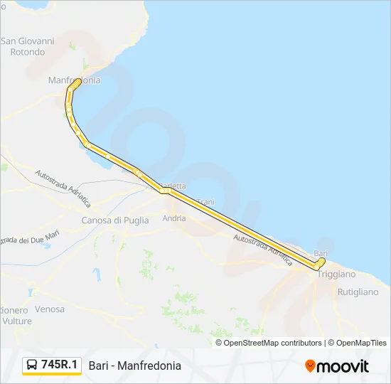 745R.1 Bus Line Map