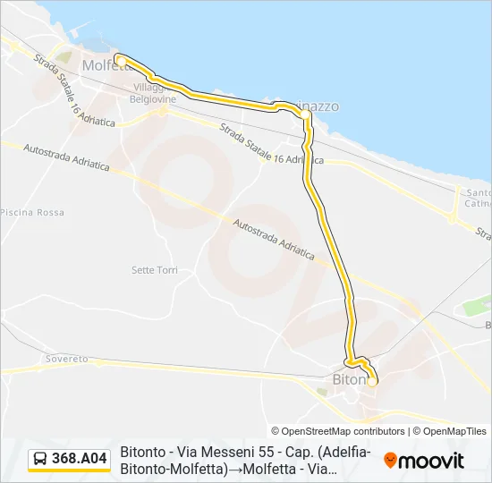 368.A04 Bus Line Map