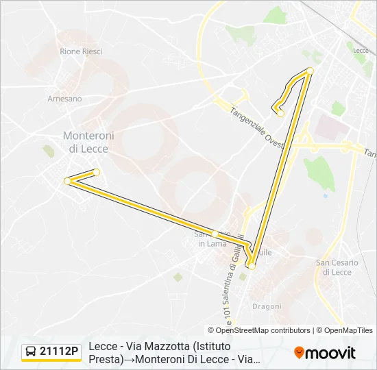 21112P Bus Line Map