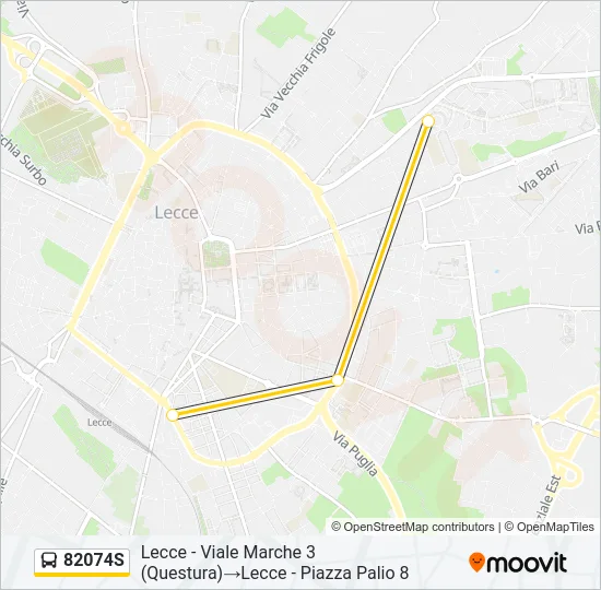 82074S Bus Line Map