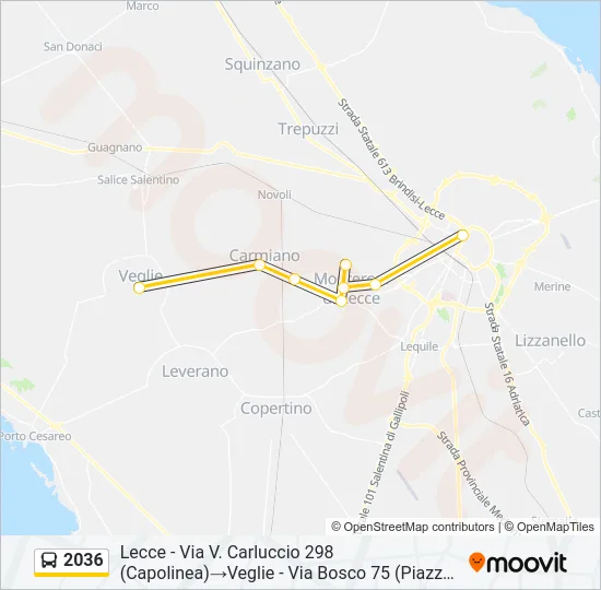 2036 Bus Line Map