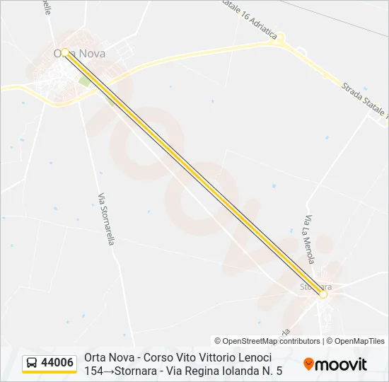 44006 Bus Line Map