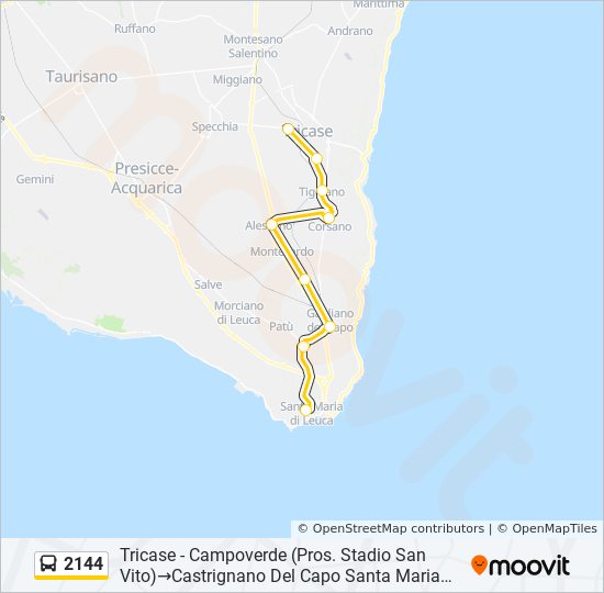 2144 bus Line Map