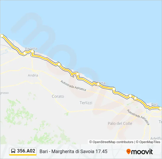356.A02 Bus Line Map