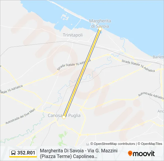 352.R01 Bus Line Map