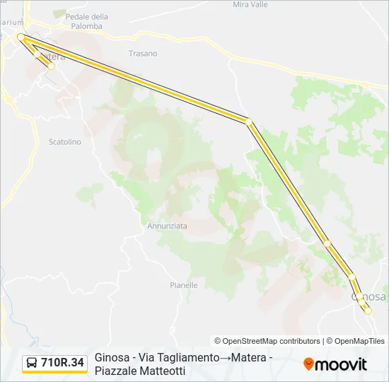 710R.34 Bus Line Map