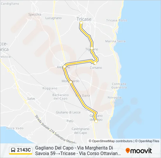 2143C Bus Line Map