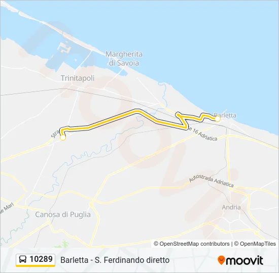 10289 Bus Line Map