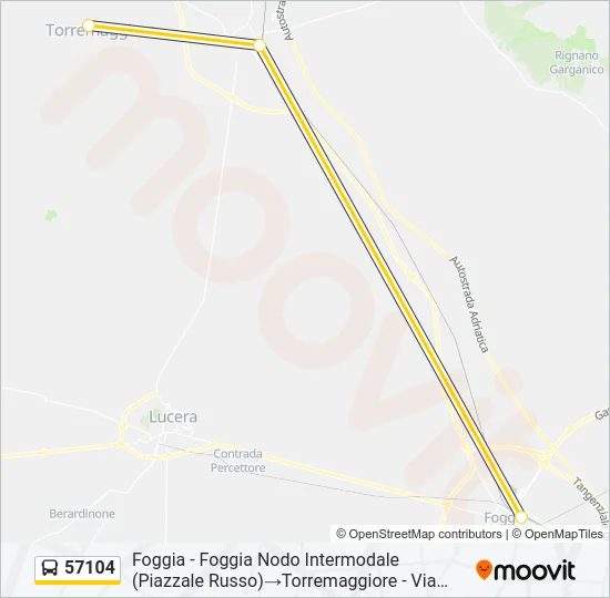 57104 Bus Line Map