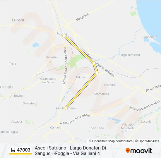47003 Bus Line Map