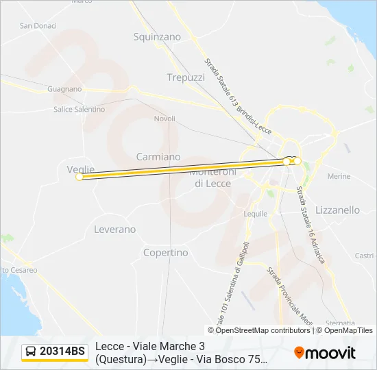 20314BS Bus Line Map