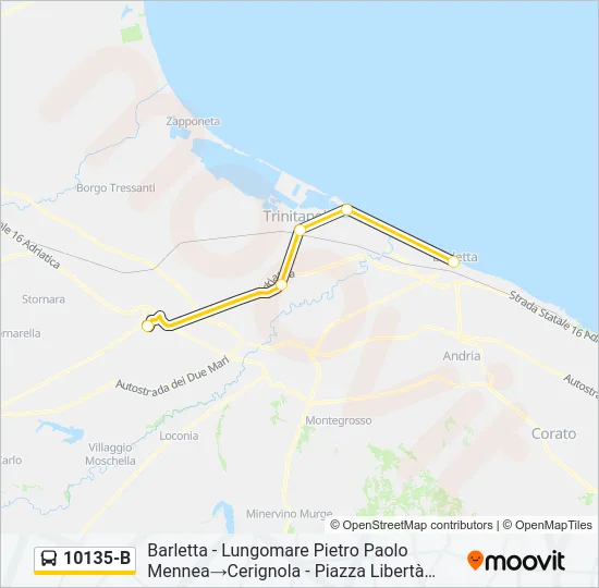 10135-B Bus Line Map