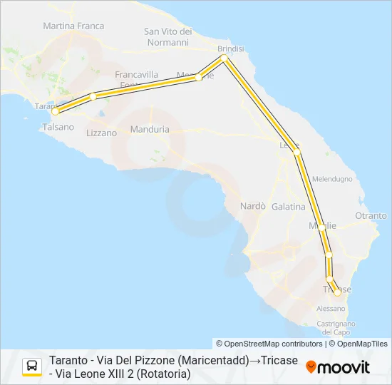 442 TA R VEN Bus Line Map