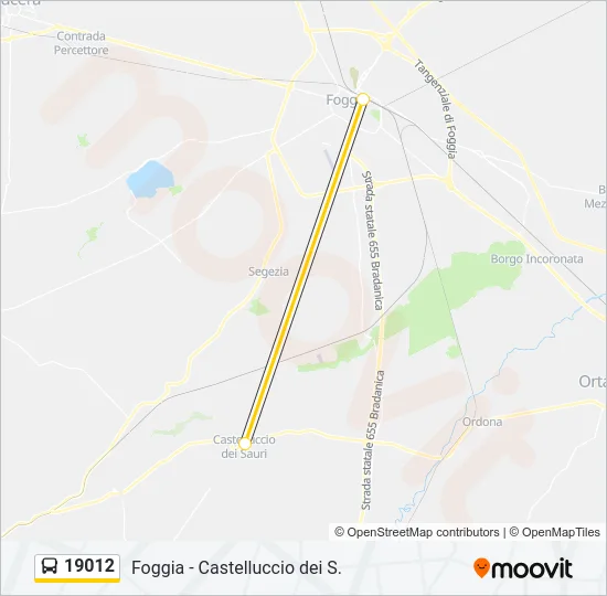 19012 Bus Line Map