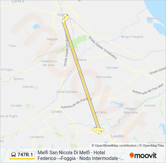 747R.1 Bus Line Map