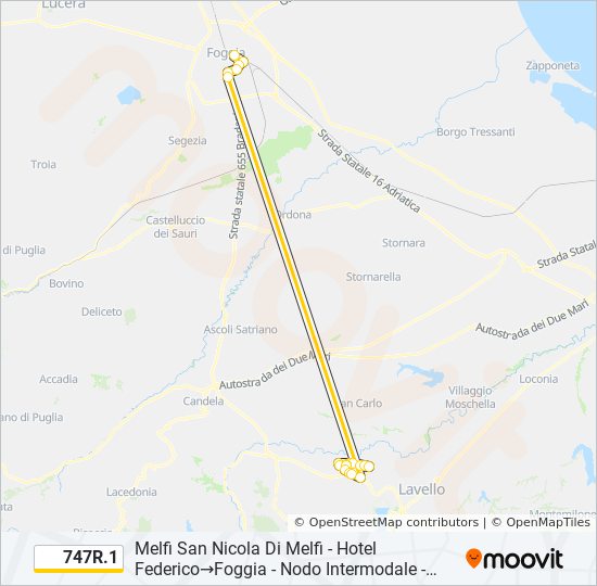 747R.1 bus Line Map