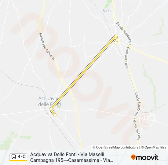 4-C Bus Line Map