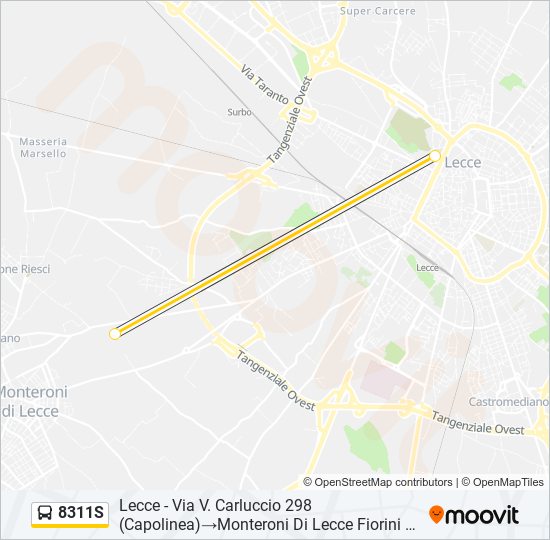 8311S bus Line Map