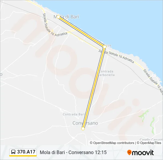 370.A17 Bus Line Map