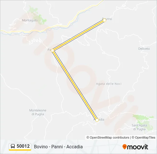50012 Bus Line Map