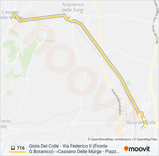 716 Bus Line Map