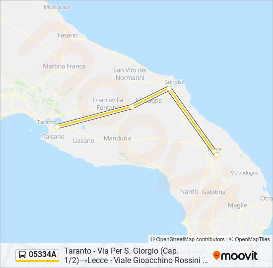 05334A bus Line Map