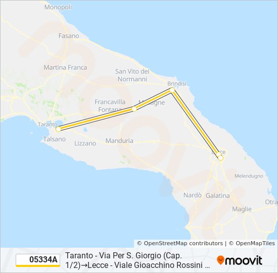 05334A bus Line Map