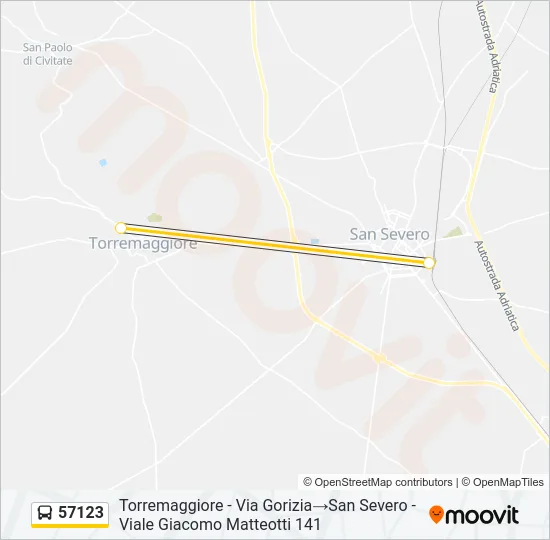 57123 Bus Line Map