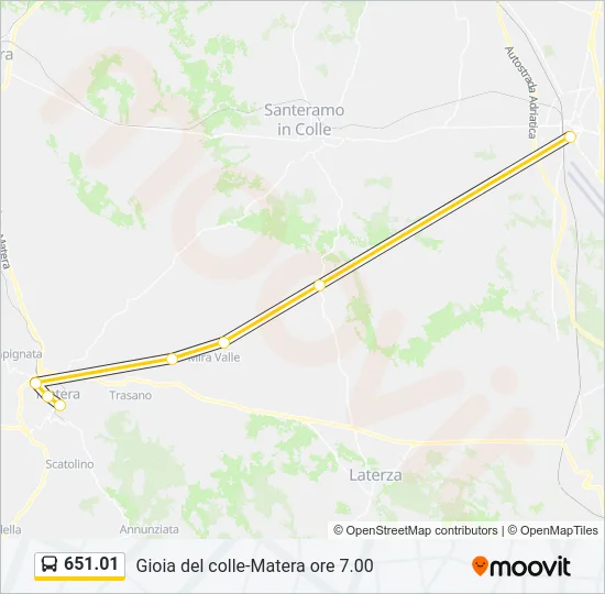 651.01 Bus Line Map