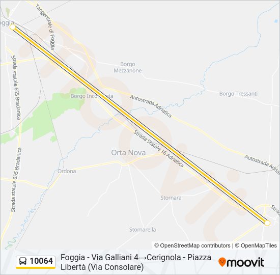 10064 Bus Line Map
