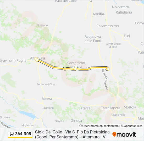 364.R05 Bus Line Map