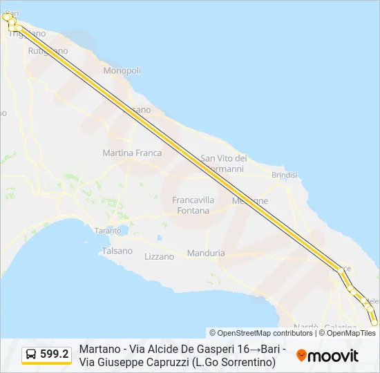 599.2 Bus Line Map