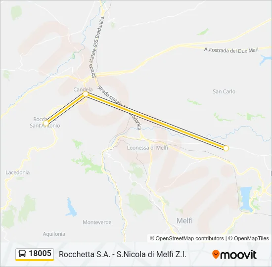 18005 Bus Line Map