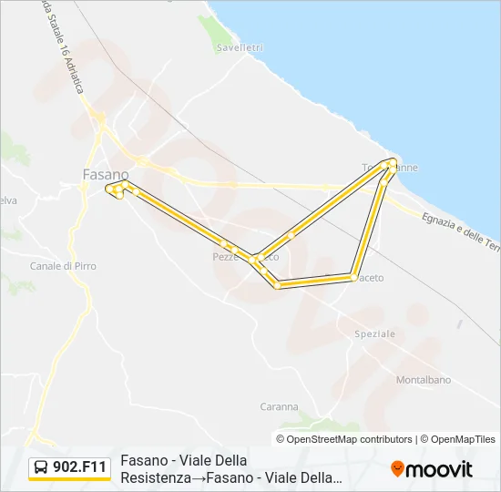 902.F11 Bus Line Map