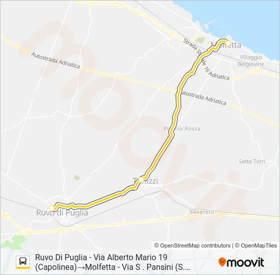 369.A481 Bus Line Map