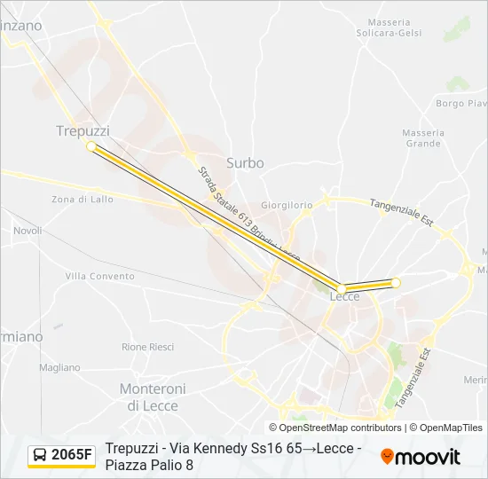 2065F Bus Line Map