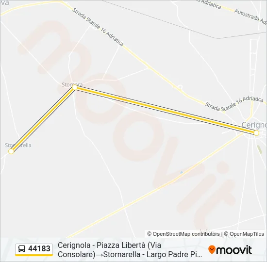 44183 Bus Line Map