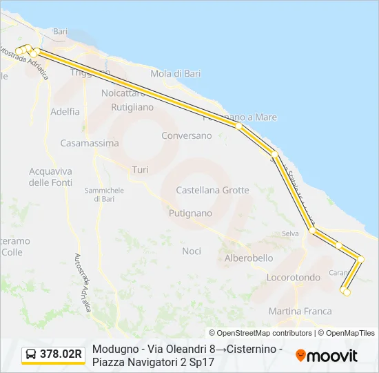 378.02R Bus Line Map