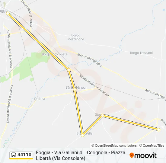 44110 Bus Line Map