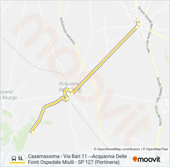 5L Bus Line Map