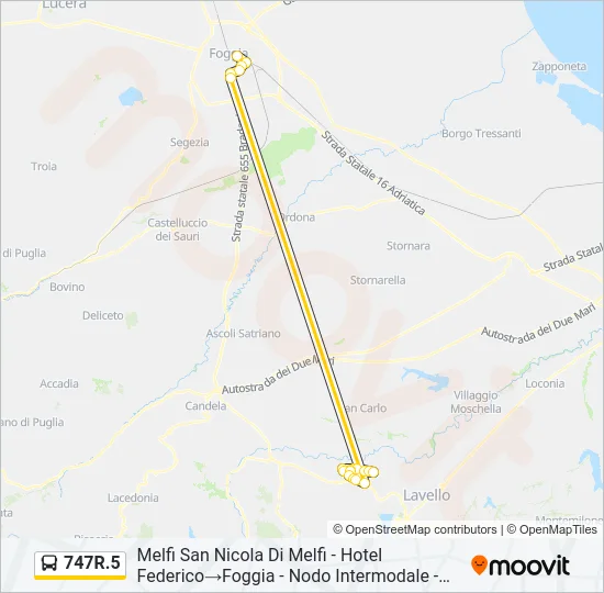 747R.5 Bus Line Map