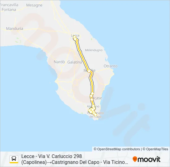 0072 - F Bus Line Map