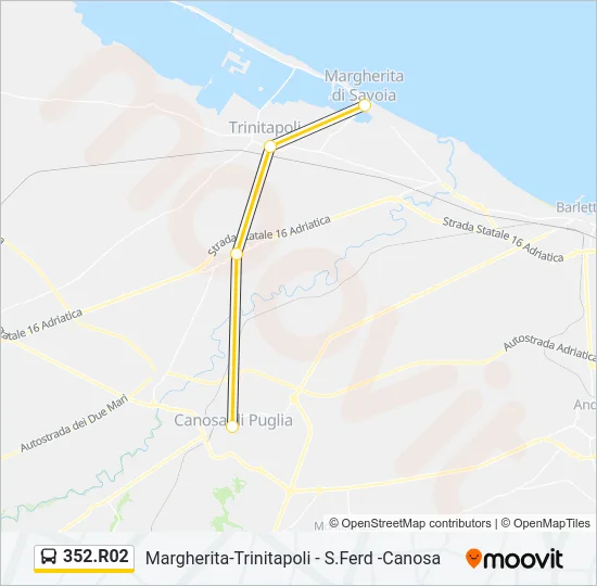 352.R02 Bus Line Map