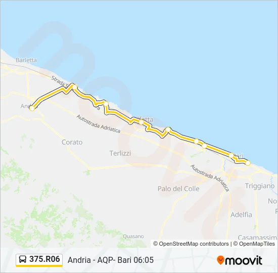 375.R06 Bus Line Map