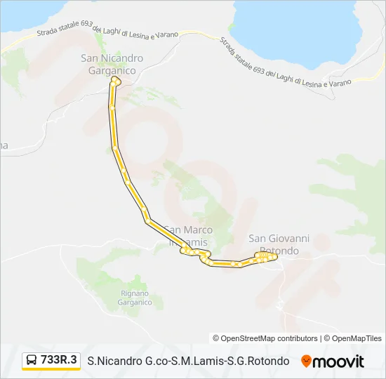 733R.3 Bus Line Map