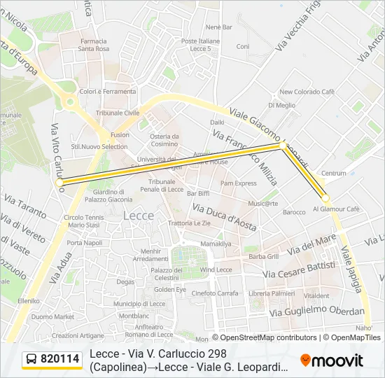 820114 Bus Line Map