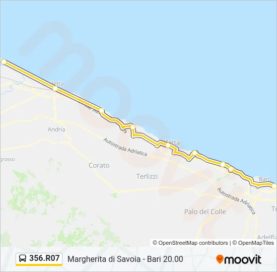 356.R07 Bus Line Map