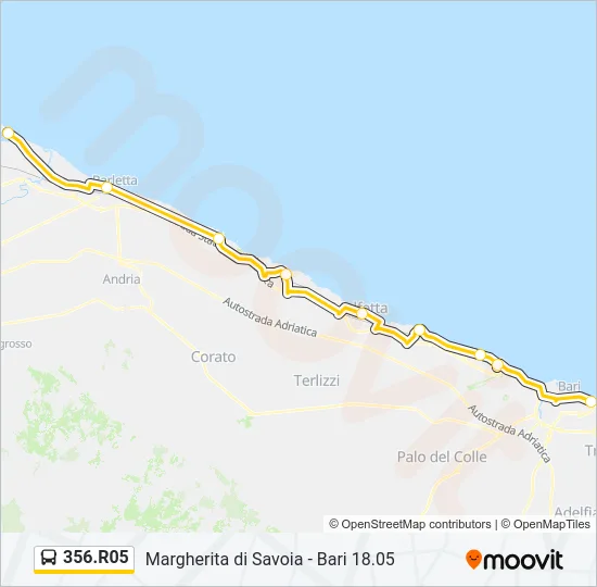 356.R05 Bus Line Map