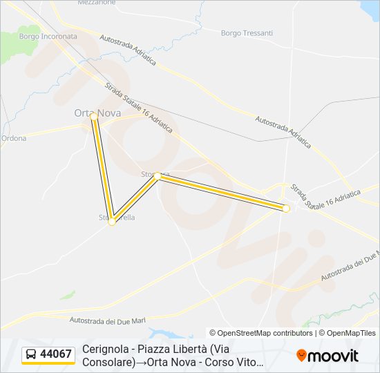 44067 Bus Line Map
