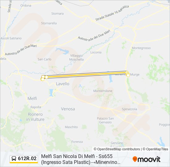 612R.02 bus Line Map